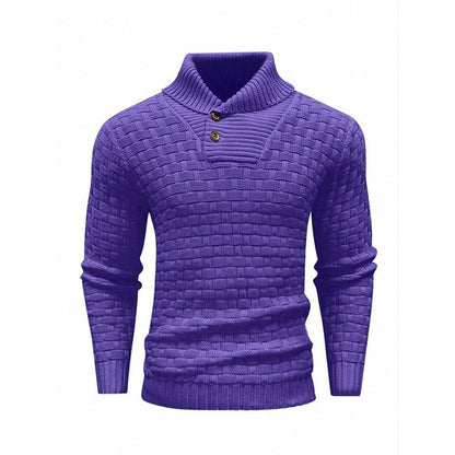 Pull homme slim à col roulé