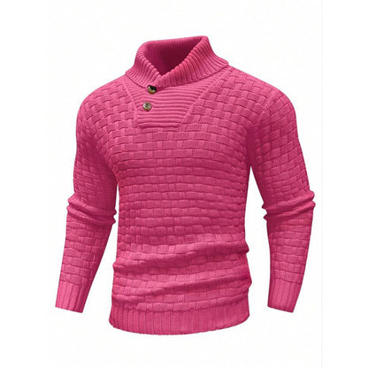 Pull homme slim à col roulé