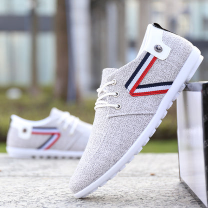 Chaussures en toile pour homme à semelle souple