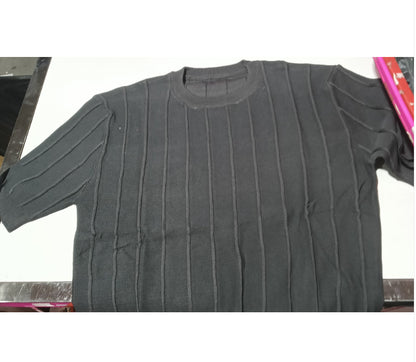 T-shirt tricoté à manches courtes pour homme
