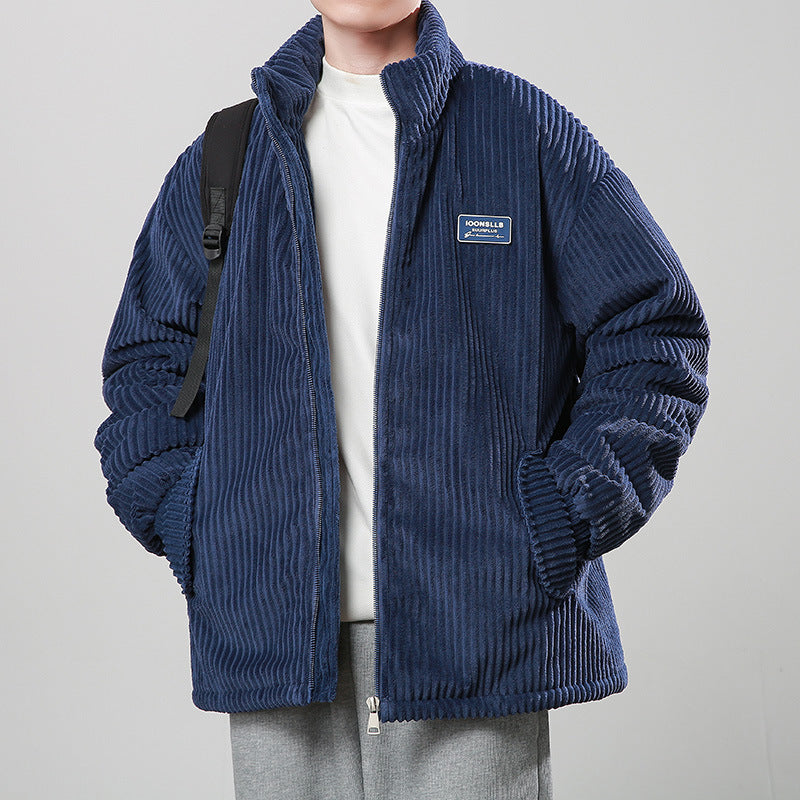 Manteau d’hiver en velours côtelé rembourré en coton