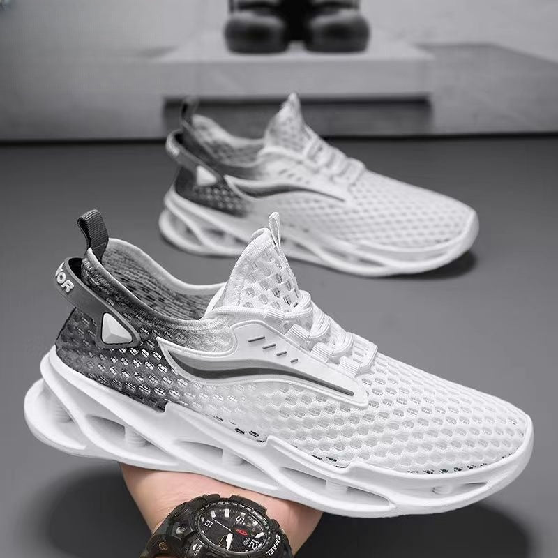 Baskets pour homme à lacets en maille