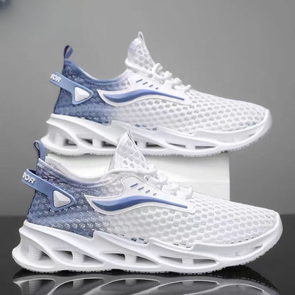 Baskets pour homme à lacets en maille