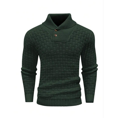 Pull homme slim à col roulé