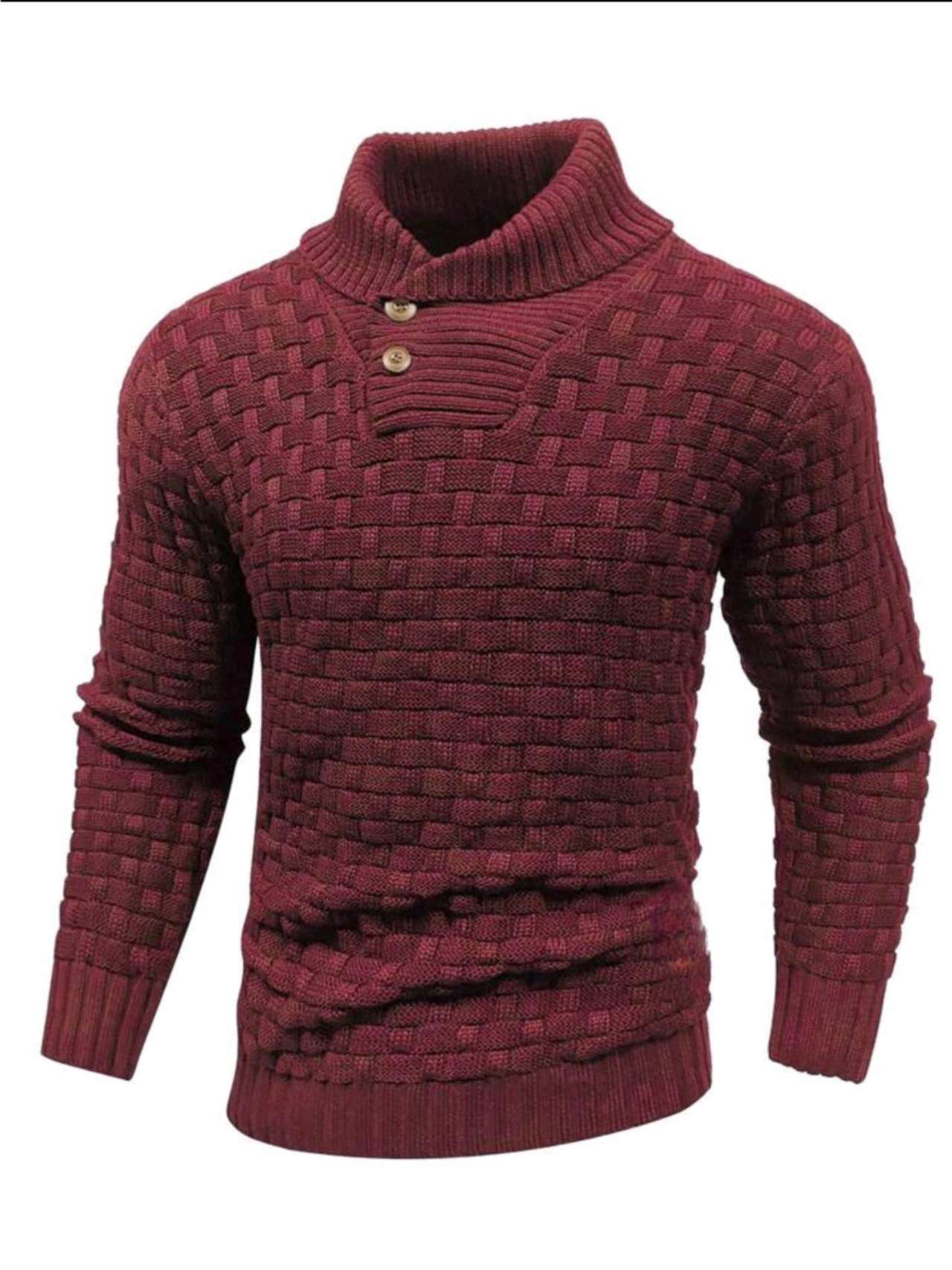 Pull homme slim à col roulé