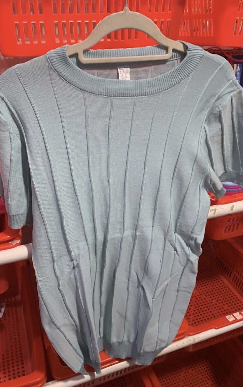 T-shirt tricoté à manches courtes pour homme