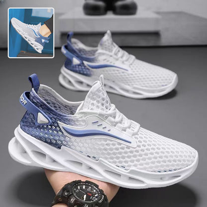 Baskets pour homme à lacets en maille