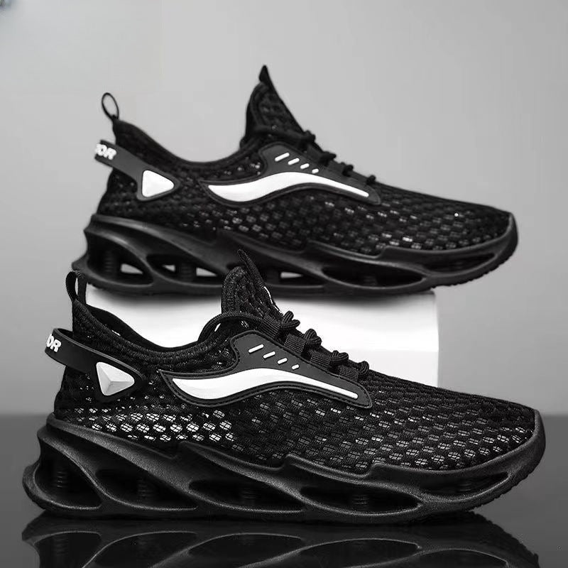 Baskets pour homme à lacets en maille