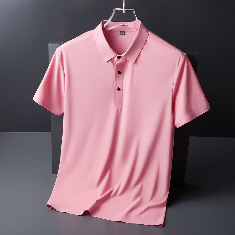 T-shirt d’été pour homme en soie glacée