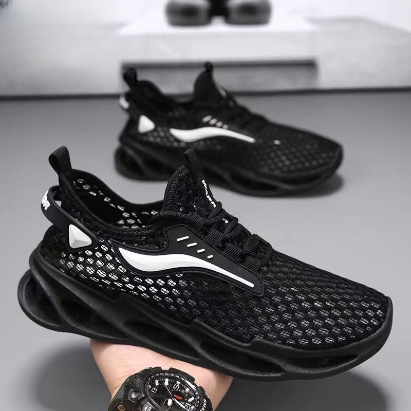 Baskets pour homme à lacets en maille
