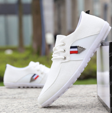 Chaussures en toile pour homme à semelle souple
