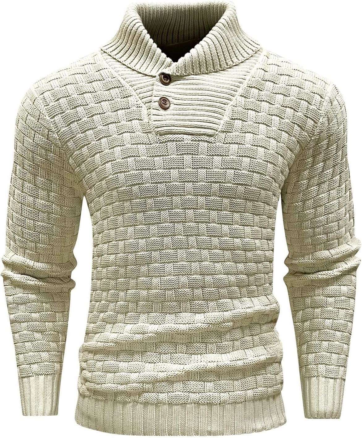 Pull homme slim à col roulé