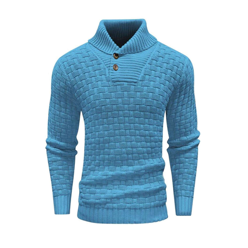 Pull homme slim à col roulé