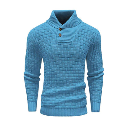 Pull homme slim à col roulé
