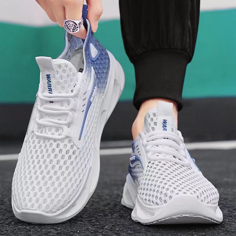 Baskets pour homme à lacets en maille